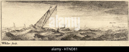 Wenzel Hollar - Haarlem (Zustand 3) Stockfoto