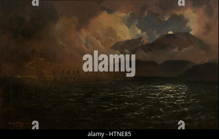 Kennett Watkins - The Phantom Kanu-A Legend of Lake Tarawera - Google Art Project Stockfoto