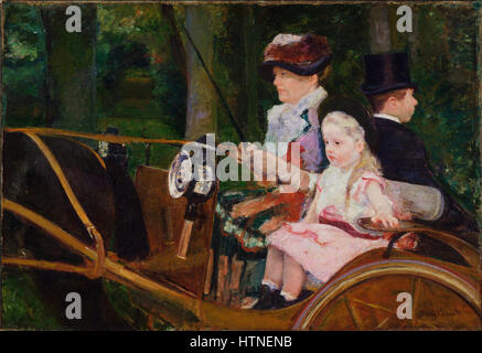 Mary Stevenson Cassatt, American - eine Frau und ein Mädchen fahren - Google Art Project Stockfoto