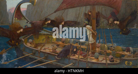 John William Waterhouse - Odysseus und die Sirenen - Google Art Project Stockfoto