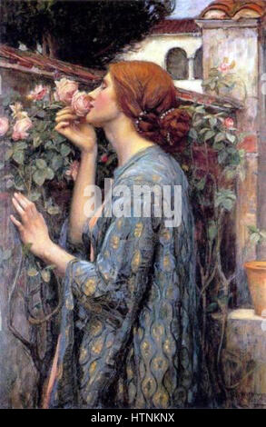 John William Waterhouse - The Soul of the Rose, aka My Sweet Rose Stockfoto