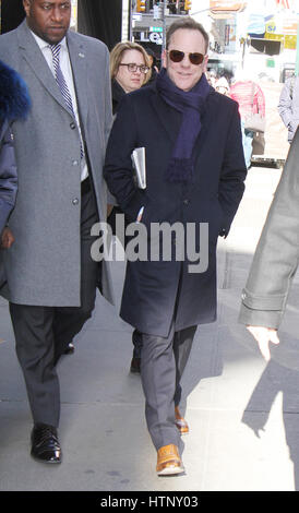 New York, USA 13. März 2017 Kiefer Sutherland in New York City am 13. März 2017 zu sehen Stockfoto