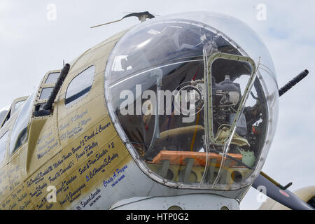 Houston, TX, USA. 13. März 2017. 13. März 2017 die Collins Foundation b-17 auf dem Display in Ellington Field, Houston, Texas. Credit: Ken Murray/ZUMA Draht/Alamy Live-Nachrichten Stockfoto