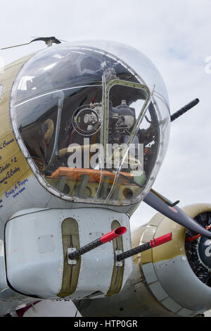 Houston, TX, USA. 13. März 2017. 13. März 2017 die Collins Foundation b-17 auf dem Display in Ellington Field, Houston, Texas. Credit: Ken Murray/ZUMA Draht/Alamy Live-Nachrichten Stockfoto