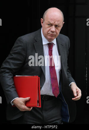 London, Großbritannien. 14 Mär, 2017. London, 14.März 2017. Damian Green mp Minister für Arbeit und Altersversorgung gesehen verlassen 10 Downing Street. Credit: Wfpa/alamy leben Nachrichten Stockfoto