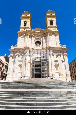 St.-Annen Kirche (Chiesa di Sant'Anna) in Cagliari, Insel Sardinien, Italien Stockfoto