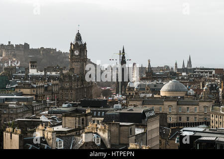 Edinburgh, Schottland - 30. Dezember 2016: Stadtbild von Edinburgh, Scotland, UK Stockfoto