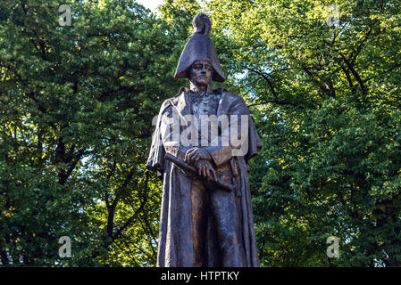 Denkmal von Michael Andreas Barclay de Tolly im Esplanade Park in Riga, Hauptstadt der Republik Lettland Stockfoto