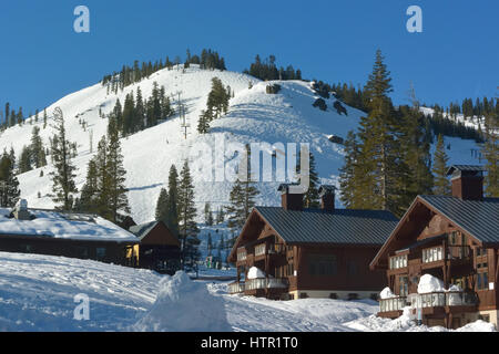 Sugar Bowl Ski Resort, Norden-CA Stockfoto