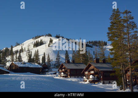 Sugar Bowl Ski Resort, Norden-CA Stockfoto