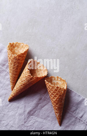 Eiscreme-Kegel Stockfoto