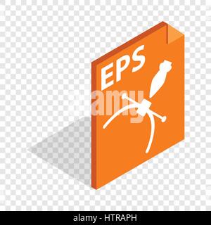 EPS-Format isometrische Dateisymbol Stock Vektor