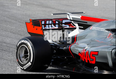 Circuit de Catalunya, Barcelona in der Nähe von Barcelona, Spanien, 27.2.-2.3.2017, Formel eine Testtagen---Kevin Magnussen (DEN), Haas VF-17 Stockfoto
