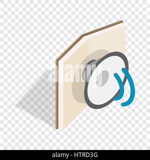 Hörbuch-isometrische Symbol Stock Vektor