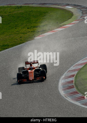 Circuit de Catalunya, Barcelona in der Nähe von Barcelona, Spanien, 27.2. - 2.3.2017, Formel eine Testtagen---Stoffel Vandoorne (Bel), McLaren MCL32 Stockfoto