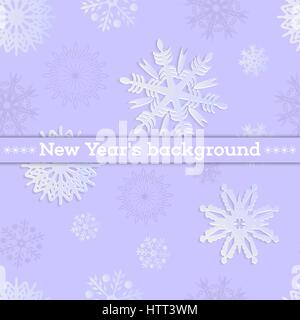 Vektor Musterdesign. Weihnachten Hintergrund. Silvester Textur mit Schneeflocken. Muster kann als Hintergrund, Hintergrundbilder, Seitenfüllung, Wrapper verwendet werden, Stock Vektor