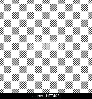 Moderne Musterdesign. Abstrakte strukturierten Hintergrund. Stilvolle geometrische Struktur mit sich wiederholenden gestreifte Quadrate. Das Papier geschnitten. Vektorelement der graphi Stock Vektor