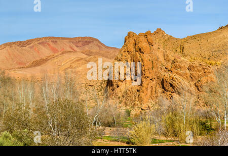 Landschaft des Dades Tal im hohen Atlasgebirge, Marokko Stockfoto