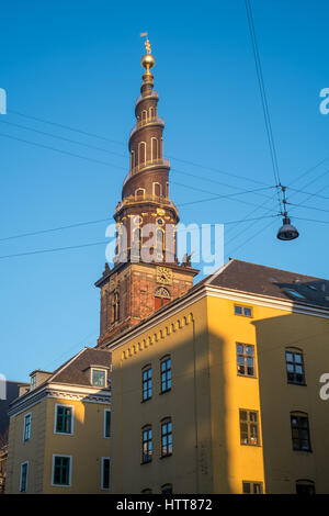 Externen Wendeltreppe der Attraktion in Christianshavn, Kopenhagen, Dänemark Stockfoto