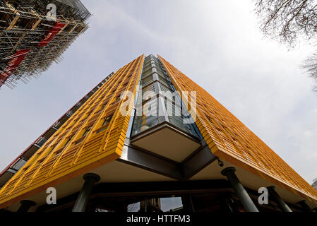 Central Saint Giles zu Hause bei Google. Eine Entwicklung mit gemischter Nutzung im Zentrum von London, Großbritannien. Gebaut zu einem Preis von 450 Millionen £und im Mai 2010 fertiggestellt Stockfoto