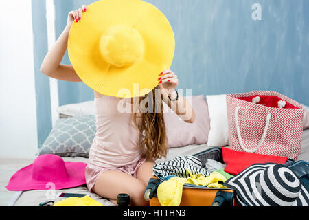 Prepairing für die Sommerferien Stockfoto