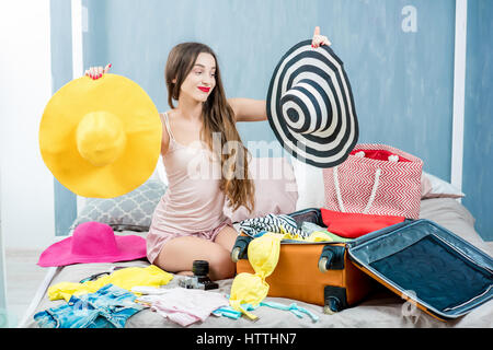 Prepairing für die Sommerferien Stockfoto