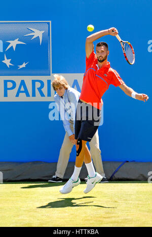 Benoit Paire (Frankreich) im Queens Club, 2014 Stockfoto