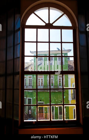 Kolonialen Gebäude in Pelourinho, Salvador (Salvador de Bahia), Bahia, Brasilien, Südamerika Stockfoto