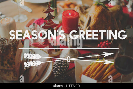 Bon Appetit Feier fest Happy Holiday Stockfoto