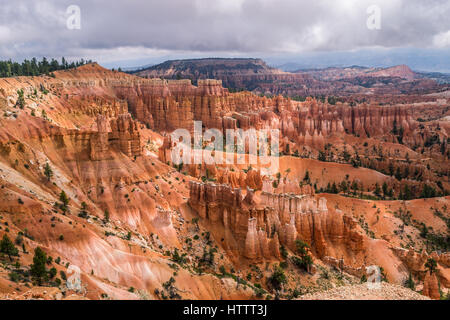 Morgen Leuchten am Bryce Canyon, Utah. Blick vom Sunset Point. Stockfoto