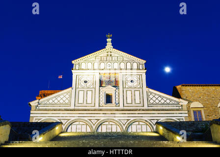 Die Abtei von San Miniato al Monte in Florenz, Toskana, Italien, Europa Stockfoto