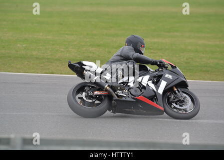 Motorrad trackday Stockfoto