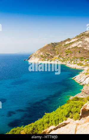 Cristal Meerwasser in der Nähe von Chiessi insel Elba Stockfoto