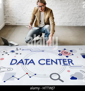 Computer-Netzwerk-Server-System Stockfoto