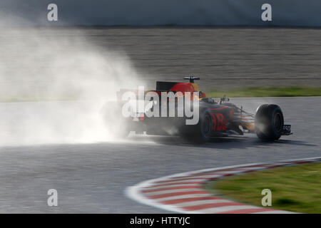Max Verstappen (NED) seine Reb Bull Racing RB13 bei Wintertests 2017 F1 fahren. Stockfoto