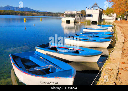 See von Banyoles, Girona, Katalonien, Spanien Stockfoto