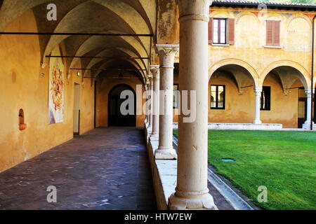 Museum Santa Giulia, Renaissance-Kreuzgang in der Brescia Stockfoto