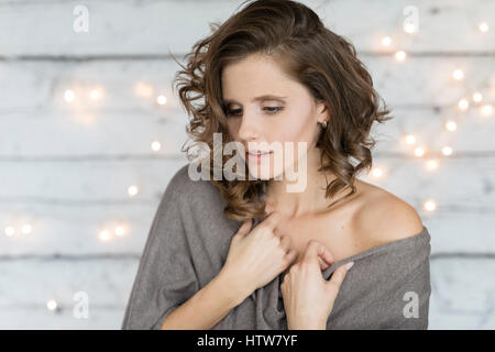 Porträt einer jungen Frau Stockfoto