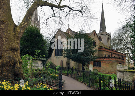 Der alte Marienkirche, Stoke Newington, Nord-London N16 Stockfoto