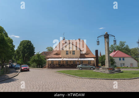 Restaurant in Rusne, Litauen, Baltikum, östliche Rurope Stockfoto