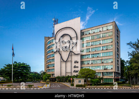 Ministerium für Kommunikation in der Plaza De La Revolucion - Havanna, Kuba Stockfoto