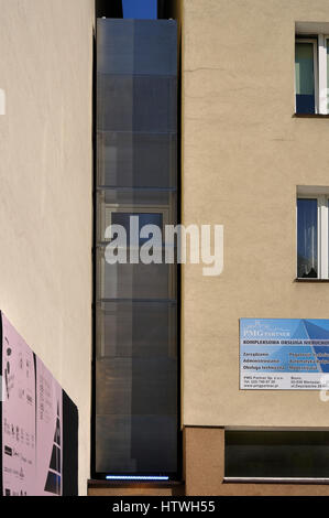 Das Keret Haus in Warschau, Polen - der weltweit schmalste Haus Stockfoto