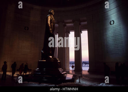 Das Innere des Jefferson Memorial in Washington, D.C. Stockfoto