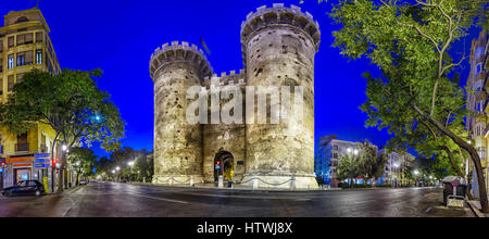 Quart-Türme in Valencia, Spanien Stockfoto