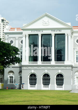 Victoria Theater und Konzerthalle, Singapur. Stockfoto