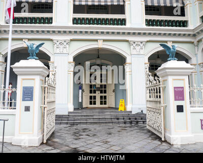 Peranakan Museum befindet sich in der alten Schule Tao Nan, Singapur. Stockfoto