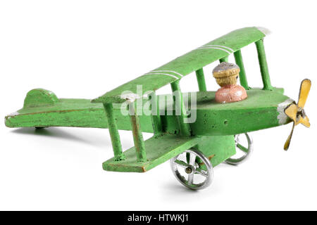 Flugzeug, vor dem Krieg machte in der berühmten Dorf Seiffen (Erzgebirge / Deutschland) Stockfoto