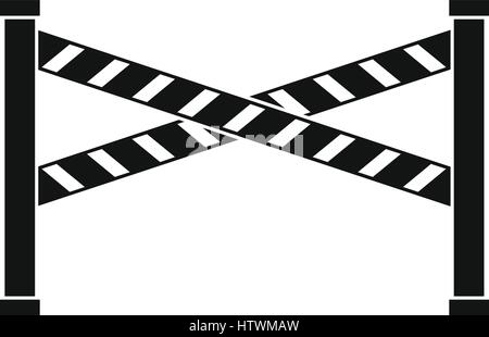 Polizei Liniensymbol, einfachen Stil Stock Vektor