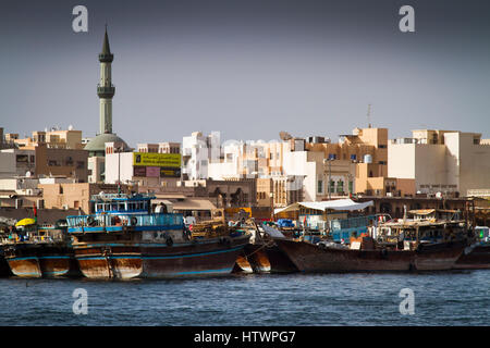Dubai Creek. Dubai Stadt.  Dubai. Vereinigte Arabische Emirate. Stockfoto