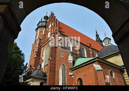 Corpus Christi-Kirche im Stadtteil Kazimierz in Krakau, Polen Stockfoto